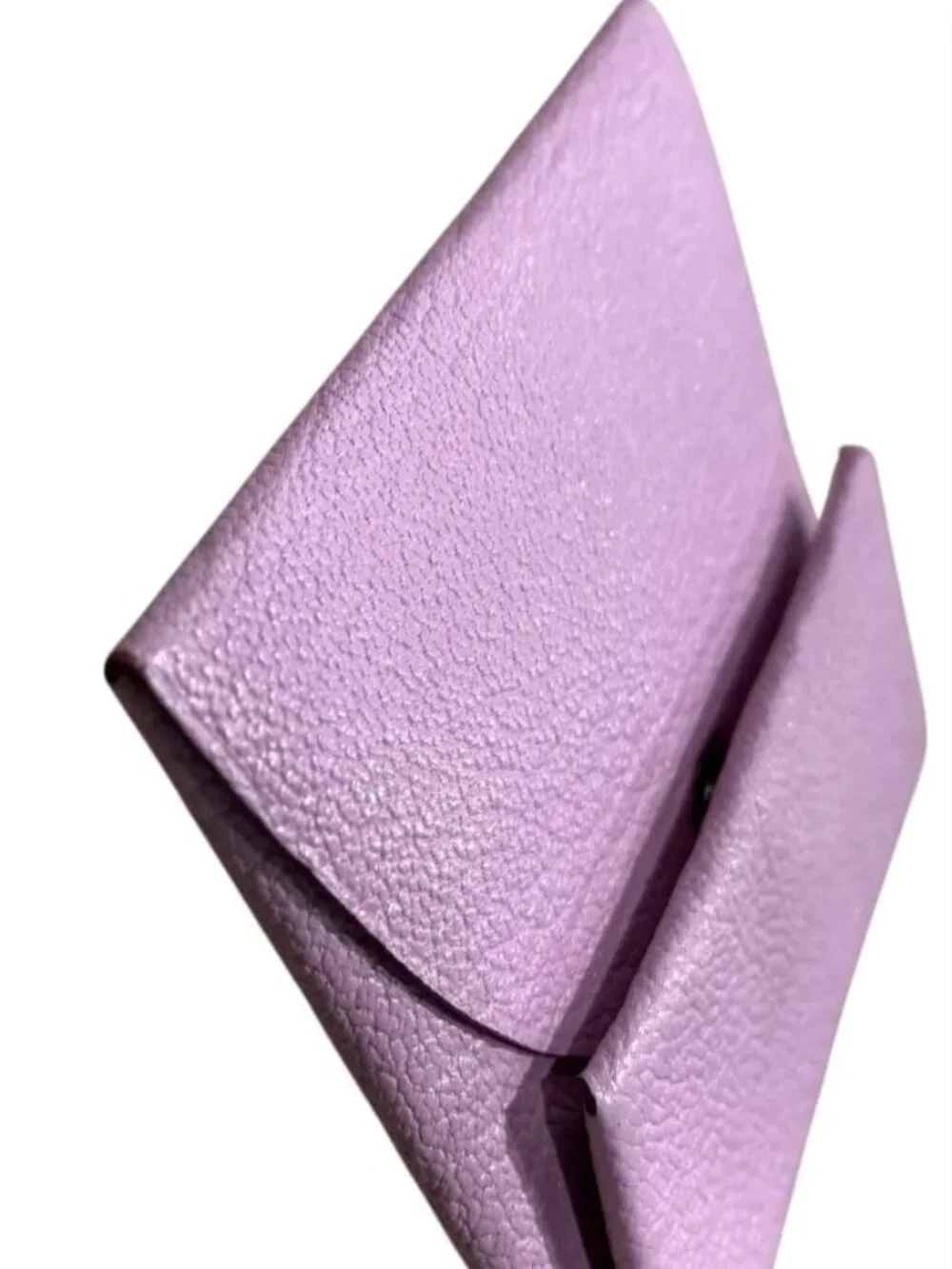 Hermes Bastia Change Purse In Chevre Leather Mauve Sylvestre